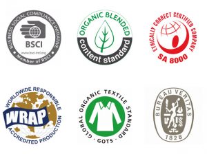 Vogue Sourcing Certification-Garment factory certifications-BSCI-WRAP-GOTS-SA8000-ISO9000-SEDEX-OekoTex certified garment factory