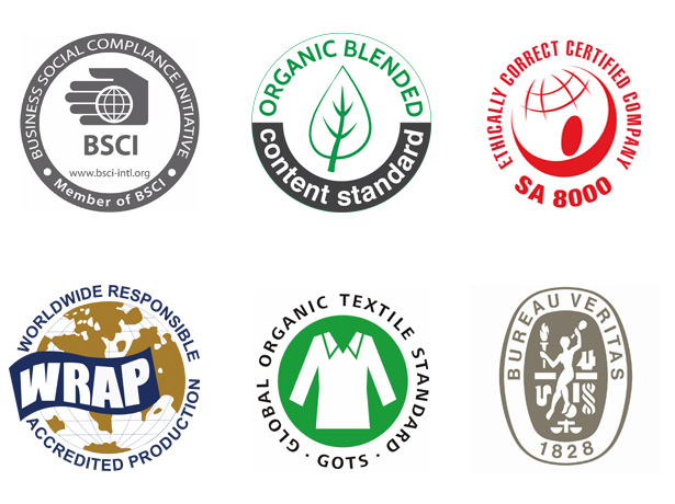 Vogue Sourcing Certification-Garment factory certifications-BSCI-WRAP-GOTS-SA8000-ISO9000-SEDEX-OekoTex certified garment factory