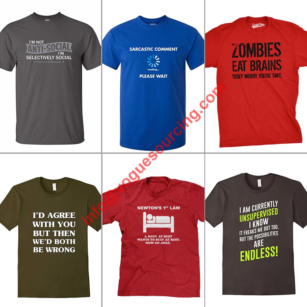 Funny T-Shirts Manufacturers in Tirupur,India,UK,Europe,USA,Canada,Australia,UAE,Worldwide|Vogue  Sourcing